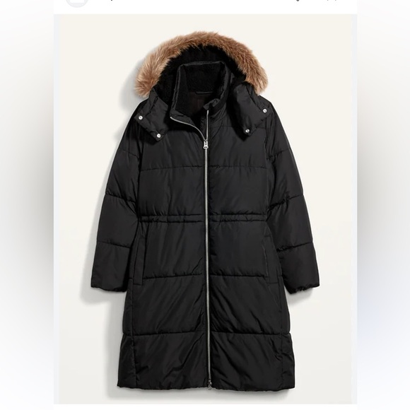 Frost-Free Hooded Plus-Size Long Puffer Jacket - Picture 1 of 7